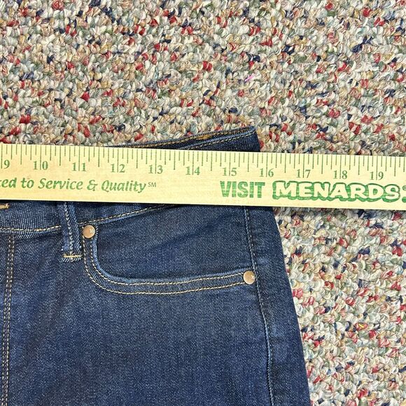 Judy Blue High Waist Dark Wash Tummy Control Wide Leg Crop Jeans Size 13/31 - Picture 11 of 14